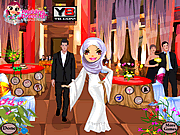 アラビアの結婚式のドレスアップ