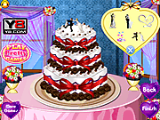ケーキ結婚式の装飾