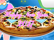 年新年のピザ料理