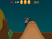 砂漠のバイクチャレンジ