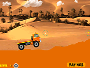 砂漠のトラックレース