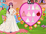 夢の結婚式のドレスアップ