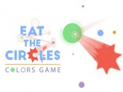 円の色のゲームを食べる