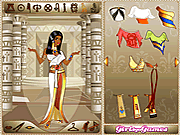 エジプトの女王はドレスアップ