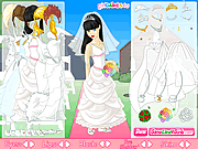 通路の花嫁ドレスアップ