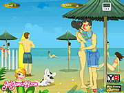 ハワイのビーチキスゲーム