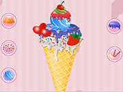 アイスクリームのデコレーション