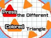 異なる色の三角形を押します