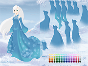 雪の女王ドレスアップ