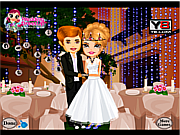 星空の結婚式の夜