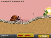 砂漠のバイク