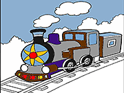 列車の塗り絵