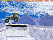 トラック冬のドリフト