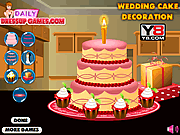 ウエディングケーキのデコレーション