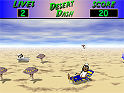 3Dの砂漠のダッシュ