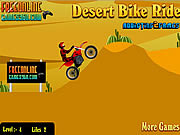 砂漠のバイクライド