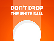白いボールを落とさないでください