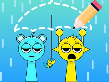 脳トレパズルの1ピースを描く