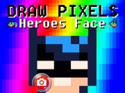 ピクセルヒーローズの顔を描く