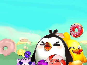 ドーナツを食べる