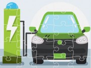 電気自動車のジグソーパズル