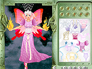 雪のドレスアップの妖精
