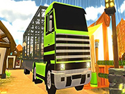 農場の動物のトラックトランスポーターゲーム