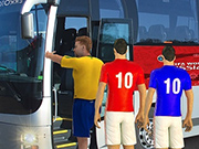 フットボール選手のバス輸送シミュレーションゲーム