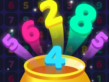 10個の数字をマッチさせるパズル