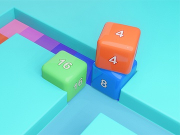 迷路キューブ2048
