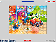 ミッキーマウスのジグソーパズルゲーム