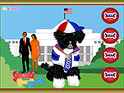 オバマの犬のドレスアップ