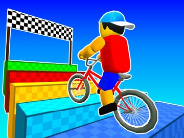 自転車に乗ったオビー
