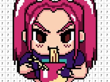 ピクセル番号 - DIYぬりえ