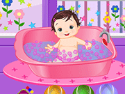 遊び心の赤ちゃんの入浴