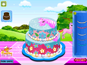 ポニー・ケーキのデコレーション
