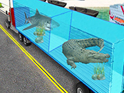 海の動物の貨物トラック