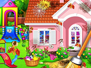 甘い家の掃除：プリンセスハウスクリーンアップゲーム