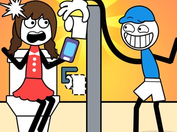 泥棒スティックパズル男の脱出