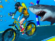 水中自転車レース