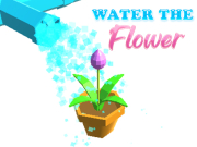 花に水をやる