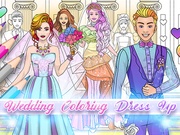 結婚式の着色ドレスアップゲーム