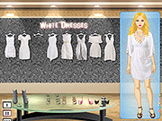 白いドレスのメイク